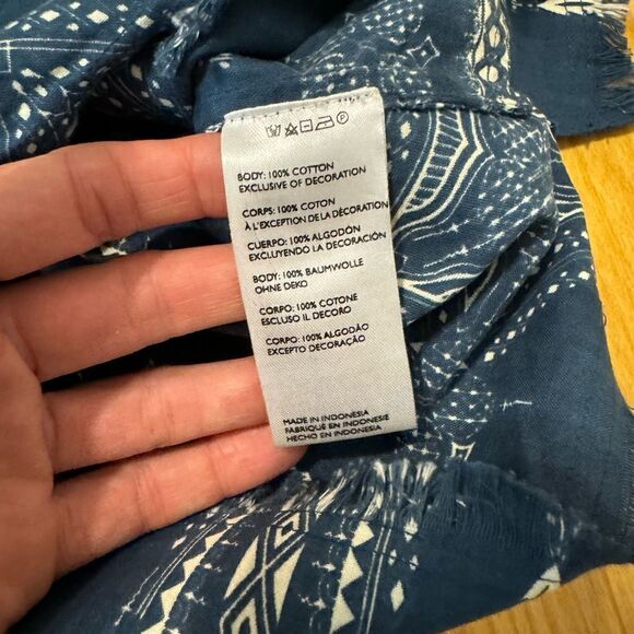 Cleobella Cotton Tribal Cropped Tank Top Mini Shorts Set Women’s SIZE SMALL - Picture 8 of 11